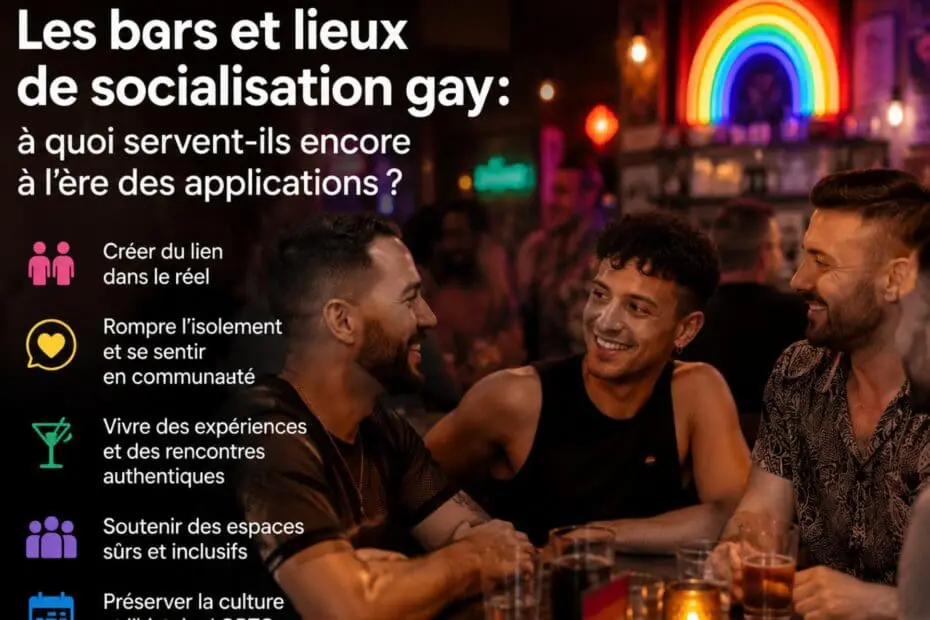 Les bars et lieux de socialisation gay : à quoi servent-ils encore à l’ère des applications