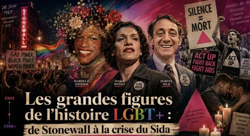 Les grandes figures de l’histoire LGBT+ : de Stonewall à la crise du Sida
