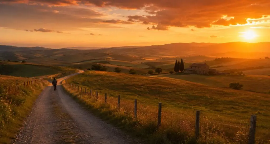 photo illustrant la solitude et la beauté des paysages ruraux