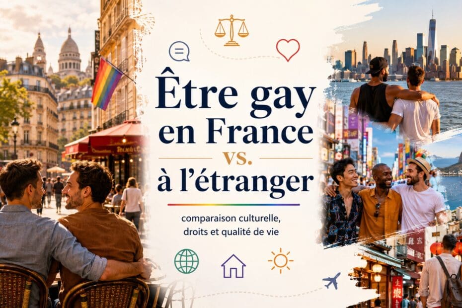 Être gay en France vs. à l’étranger : comparaison culturelle, droits et qualité de vie