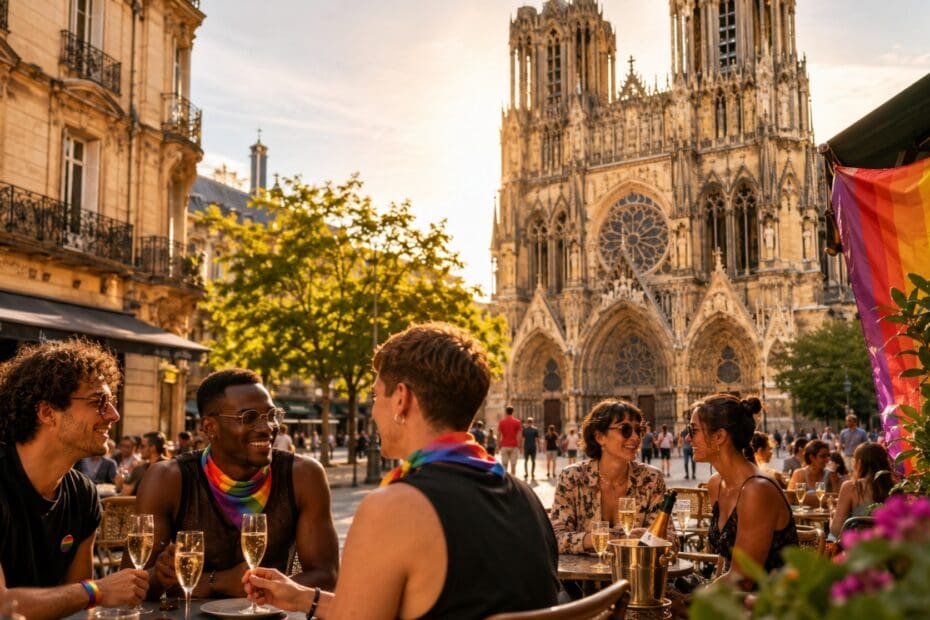 Guide Gay Reims : lieux inclusifs, Champagne et vie locale