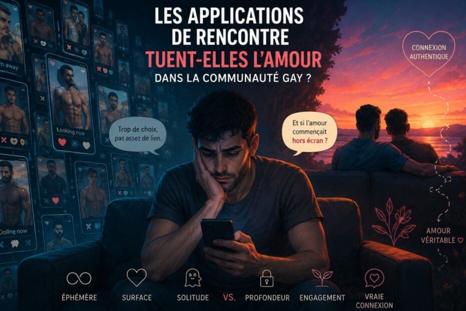 :Les applications de rencontre tuent-elles l’amour dans la communauté gay ?