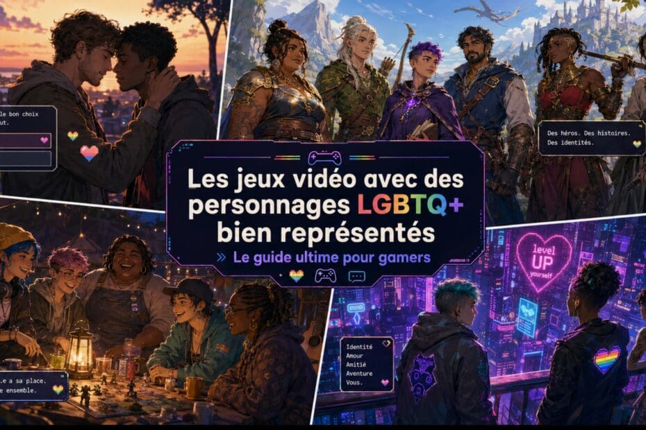 Les jeux vidéo avec des personnages LGBTQ+ bien représentés : le guide ultime pour gamers