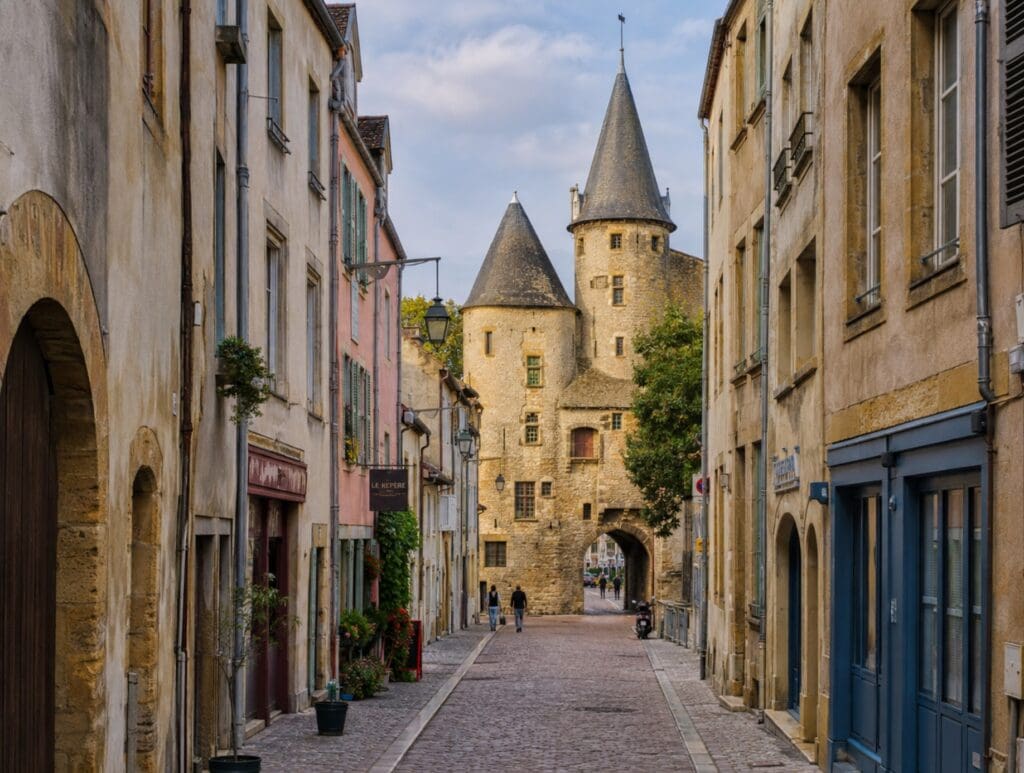 ruelles d'Outre-Seille conduisant vers la Porte des Allemands (Metz)